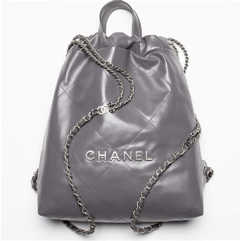 chanel gabrielle backpack silver|authentic chanel backpack.